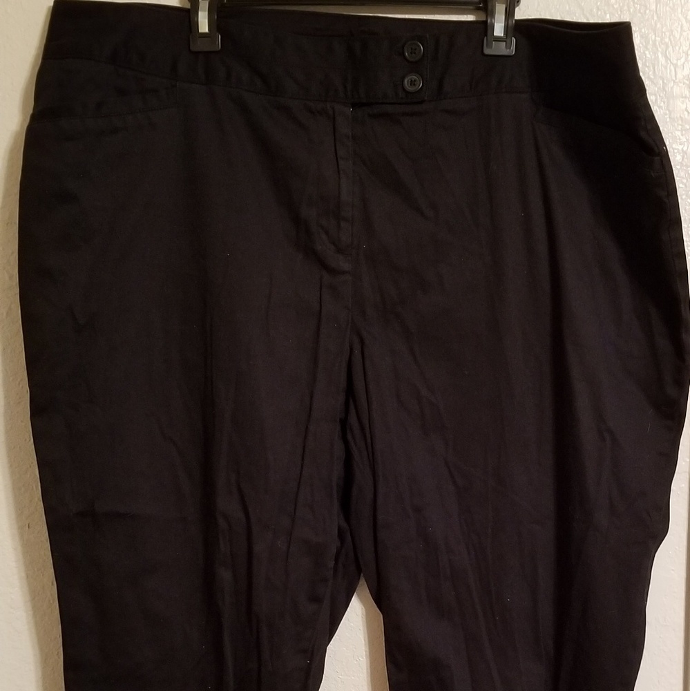 Lane Bryant Black Capris